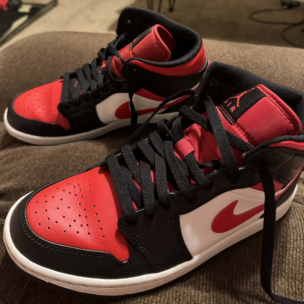 Nike Air Jordan Red and Black Sneakers